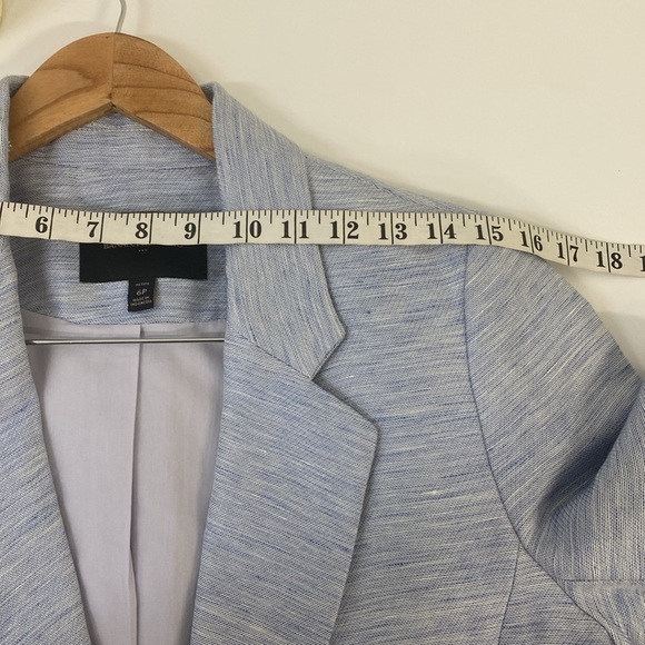 Banana Republic Cotton Linen Blend Blazer 6P - Picture 9 of 13